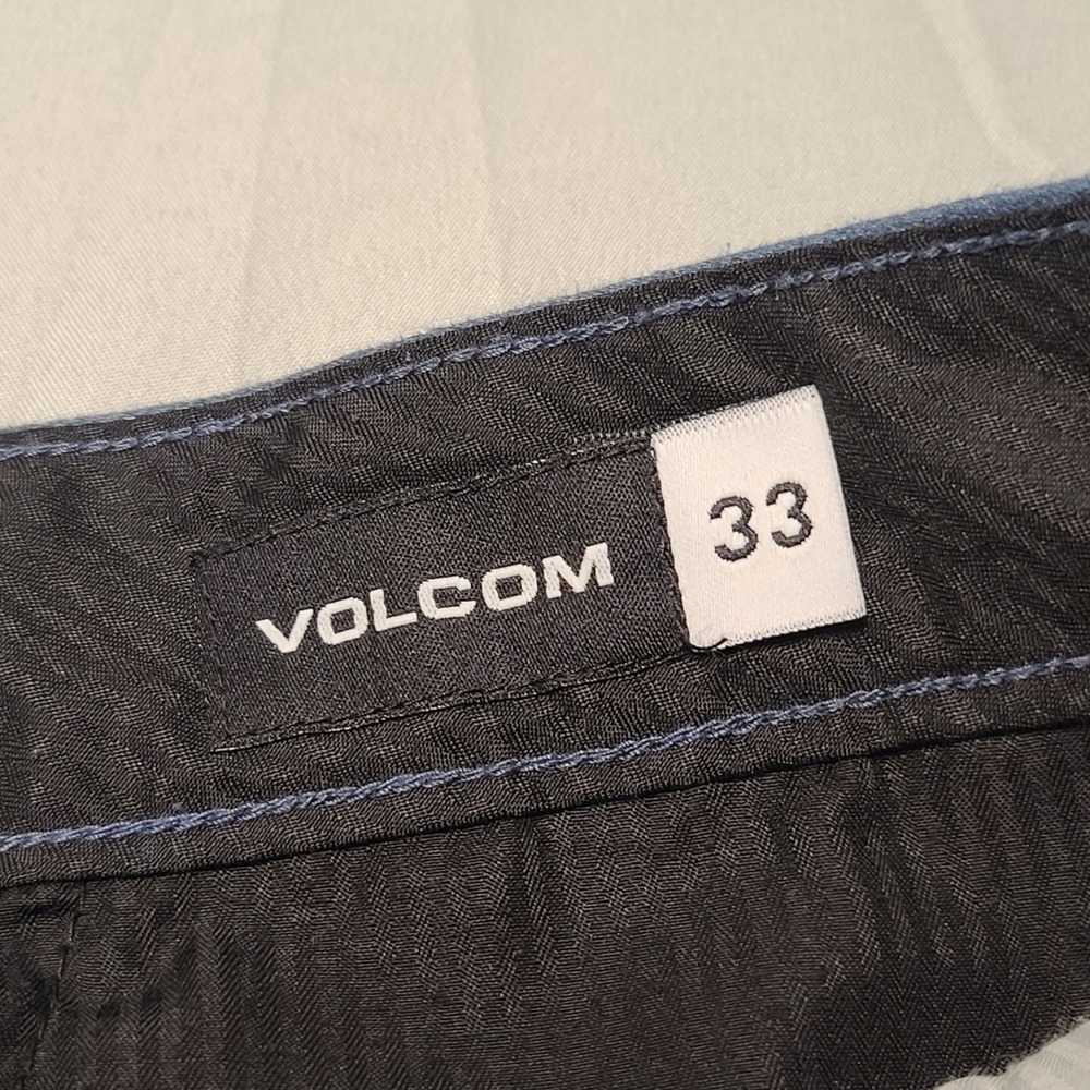 Volcom Hybrid Stretch Shorts Mens 33 Blue Chino Skate Surf Coastal Gorpcore - Picture 10 of 10